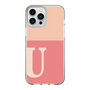 Slim Protection Case［ Original - initial two tone - U pink ］
