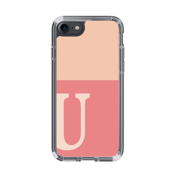 Slim Protection Case［ Original - initial two tone - U pink ］