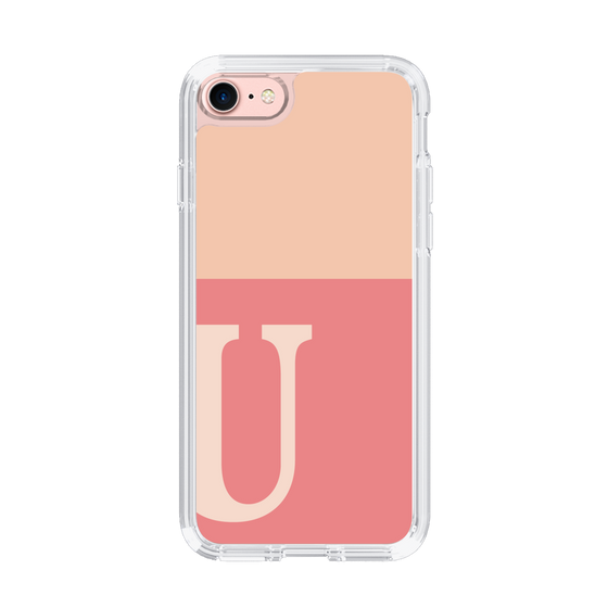 Slim Protection Case［ Original - initial two tone - U pink ］