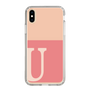 Slim Protection Case［ Original - initial two tone - U pink ］