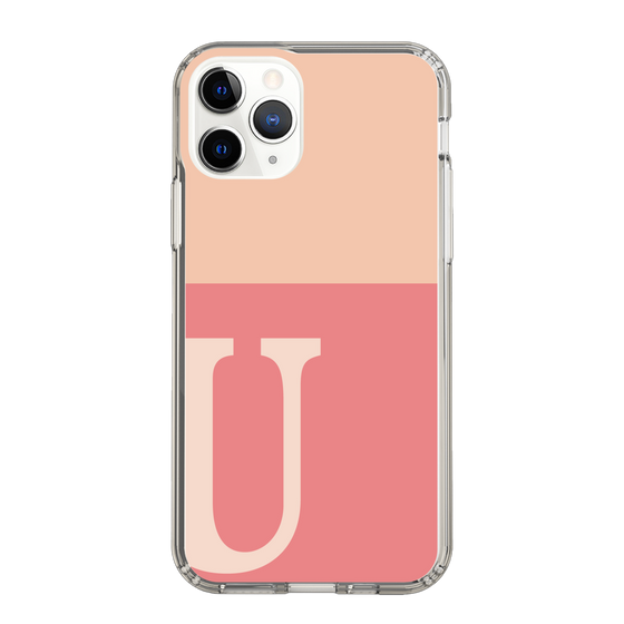 Slim Protection Case［ Original - initial two tone - U pink ］