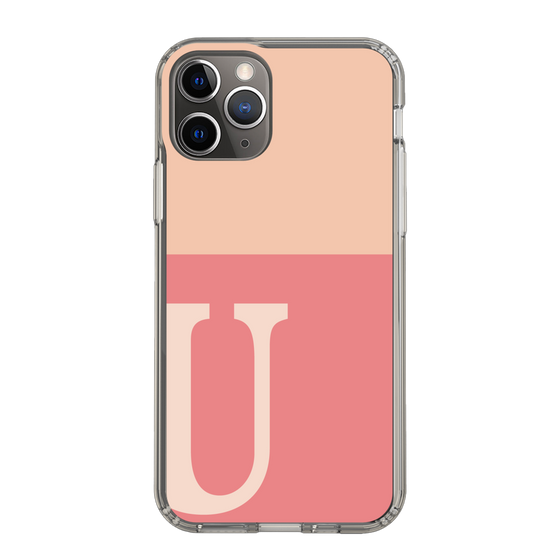 Slim Protection Case［ Original - initial two tone - U pink ］