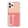 Slim Protection Case［ Original - initial two tone - U pink ］