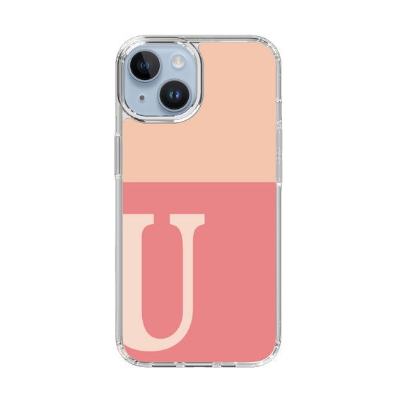 Slim Protection Case［ Original - initial two tone - U pink ］