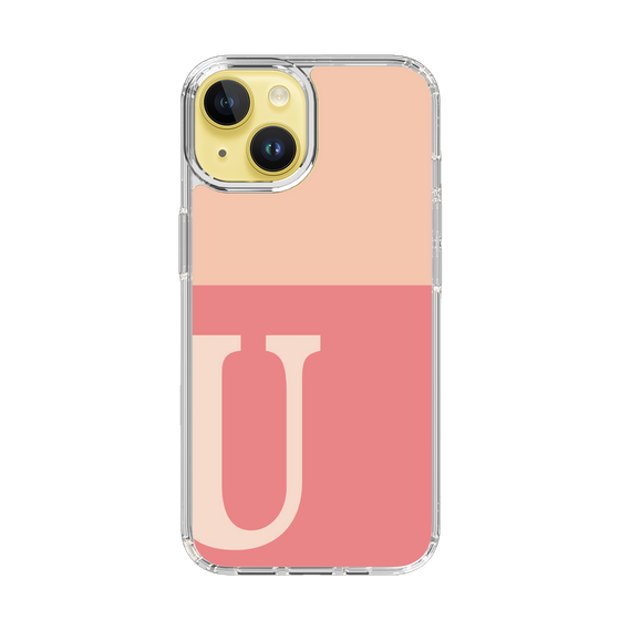 Slim Protection Case［ Original - initial two tone - U pink ］