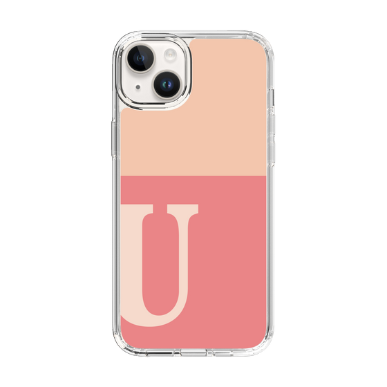 Slim Protection Case［ Original - initial two tone - U pink ］