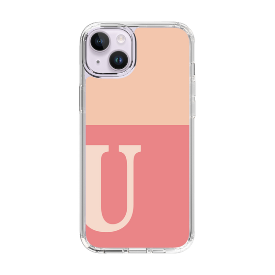 Slim Protection Case［ Original - initial two tone - U pink ］