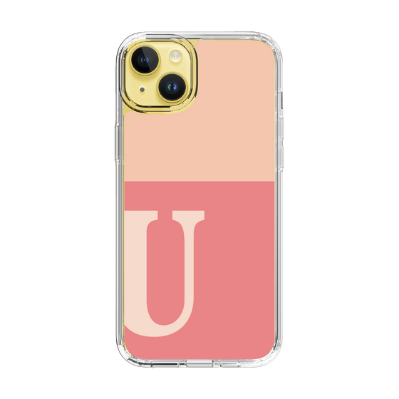 Slim Protection Case［ Original - initial two tone - U pink ］