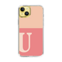 Slim Protection Case［ Original - initial two tone - U pink ］