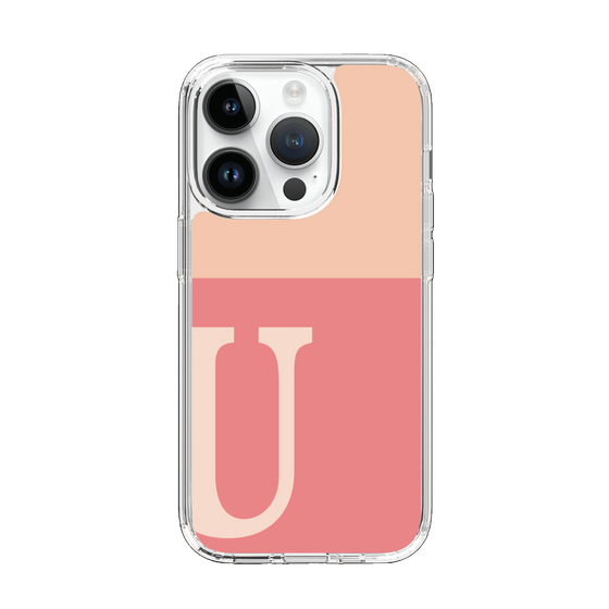 Slim Protection Case［ Original - initial two tone - U pink ］