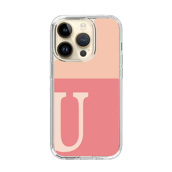 Slim Protection Case［ Original - initial two tone - U pink ］
