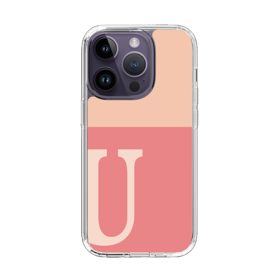 Slim Protection Case［ Original - initial two tone - U pink ］