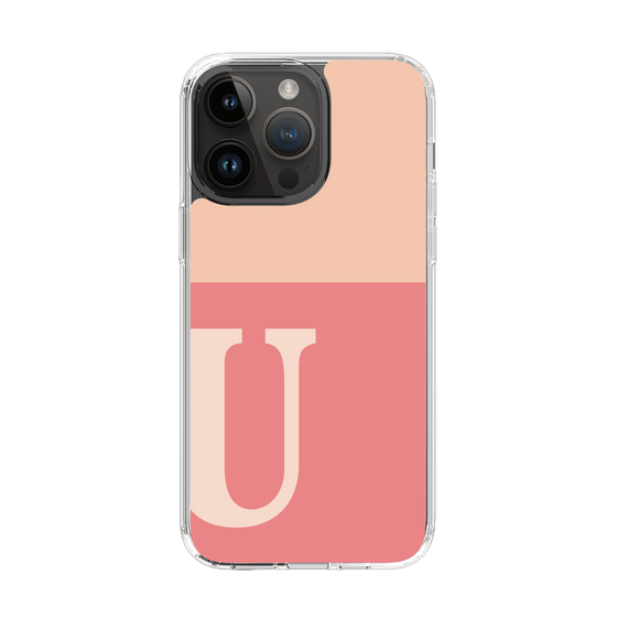 Slim Protection Case［ Original - initial two tone - U pink ］