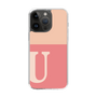 Slim Protection Case［ Original - initial two tone - U pink ］