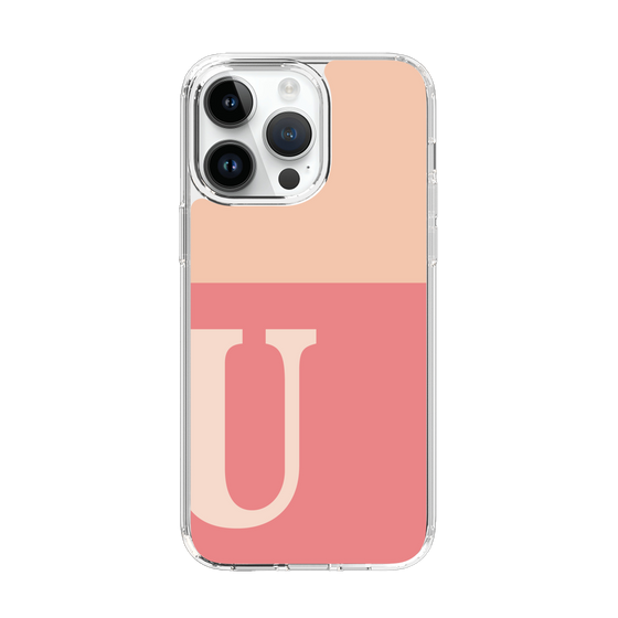 Slim Protection Case［ Original - initial two tone - U pink ］