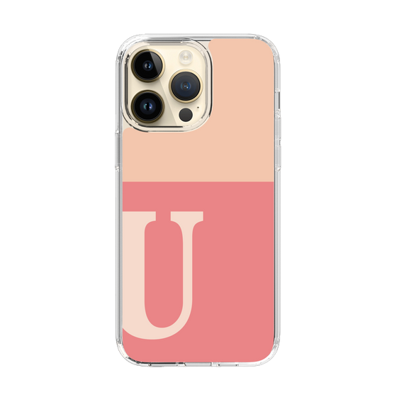 Slim Protection Case［ Original - initial two tone - U pink ］