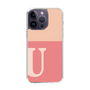 Slim Protection Case［ Original - initial two tone - U pink ］