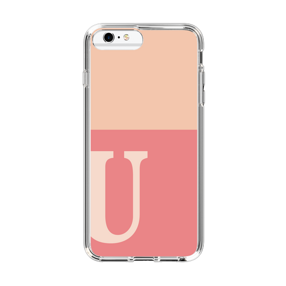 Slim Protection Case［ Original - initial two tone - U pink ］