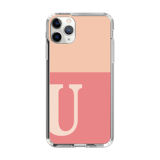 Slim Protection Case［ Original - initial two tone - U pink ］