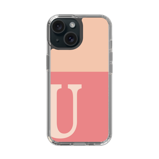Slim Protection Case［ Original - initial two tone - U pink ］