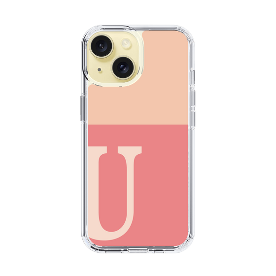 Slim Protection Case［ Original - initial two tone - U pink ］