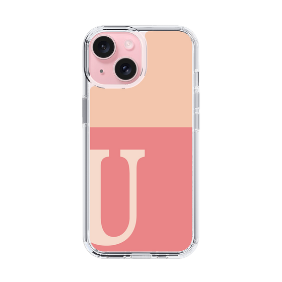 Slim Protection Case［ Original - initial two tone - U pink ］
