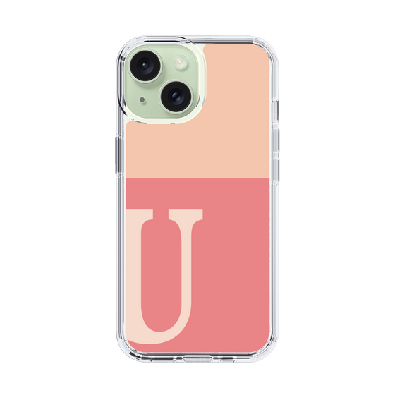 Slim Protection Case［ Original - initial two tone - U pink ］