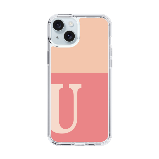 Slim Protection Case［ Original - initial two tone - U pink ］