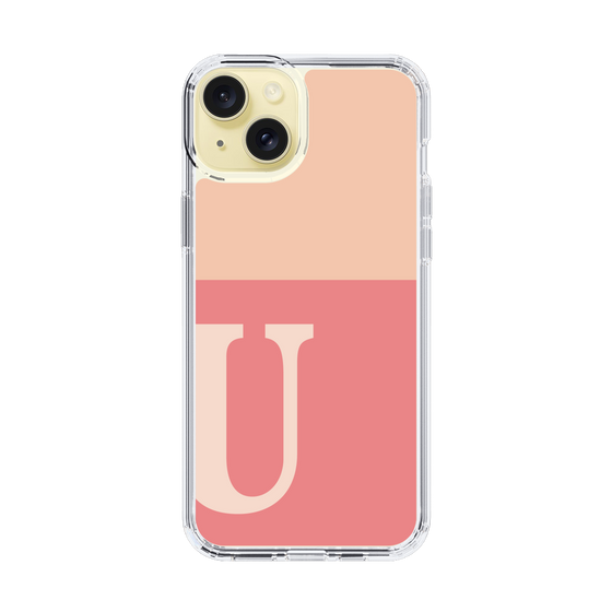 Slim Protection Case［ Original - initial two tone - U pink ］