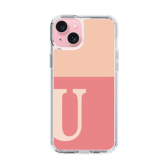 Slim Protection Case［ Original - initial two tone - U pink ］