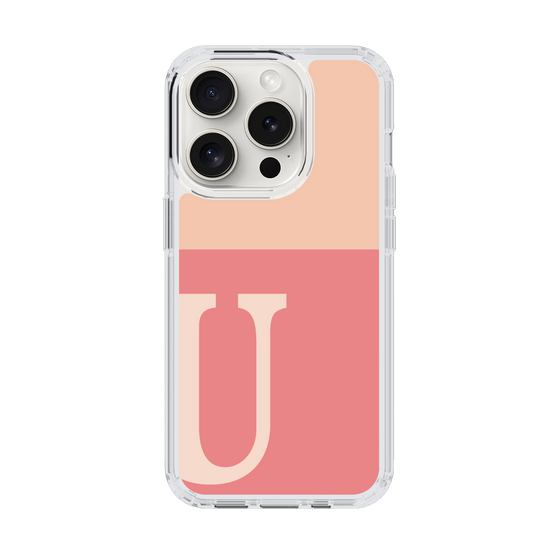 Slim Protection Case［ Original - initial two tone - U pink ］