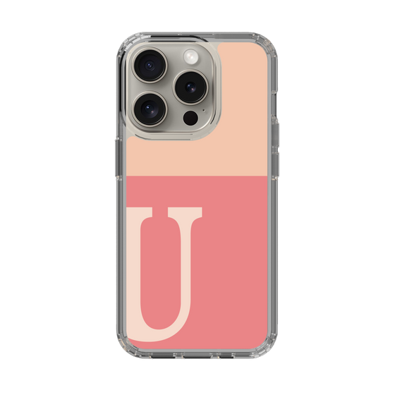 Slim Protection Case［ Original - initial two tone - U pink ］