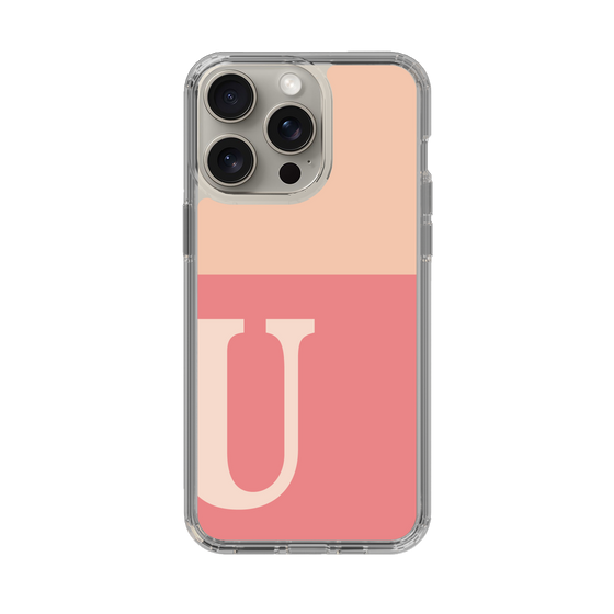 Slim Protection Case［ Original - initial two tone - U pink ］