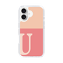 Slim Protection Case［ オリジナル - initial two tone - U pink ］