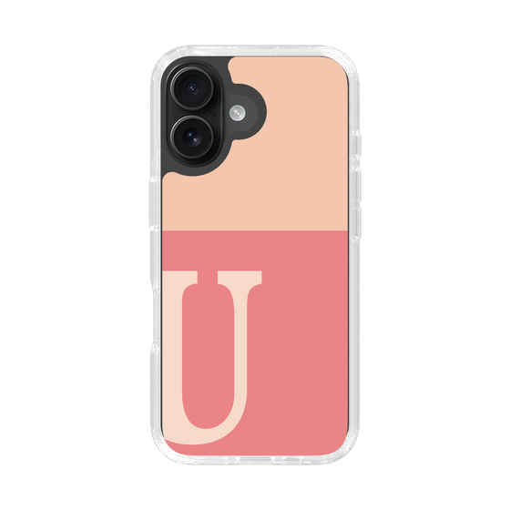Slim Protection Case［ オリジナル - initial two tone - U pink ］