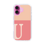 Slim Protection Case［ オリジナル - initial two tone - U pink ］
