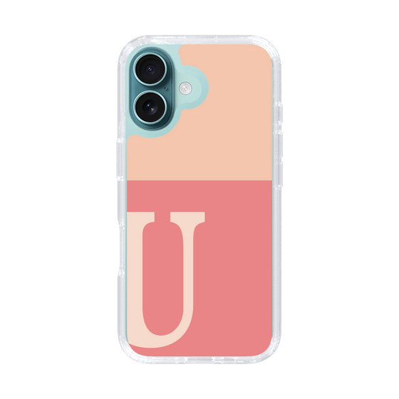 Slim Protection Case［ オリジナル - initial two tone - U pink ］