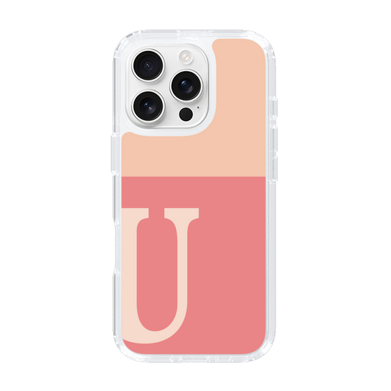 Slim Protection Case［ オリジナル - initial two tone - U pink ］