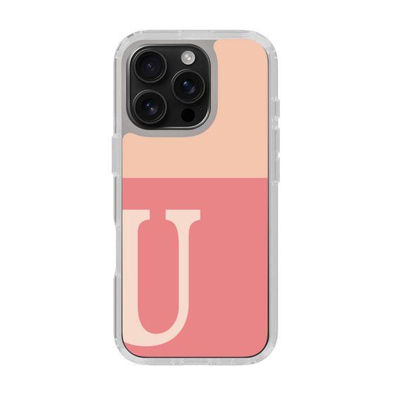 Slim Protection Case［ オリジナル - initial two tone - U pink ］
