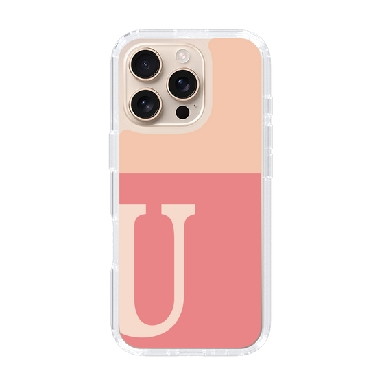 Slim Protection Case［ オリジナル - initial two tone - U pink ］