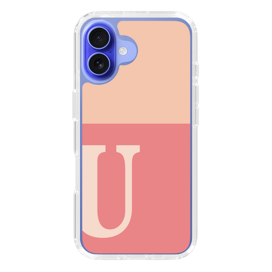 Slim Protection Case［ オリジナル - initial two tone - U pink ］