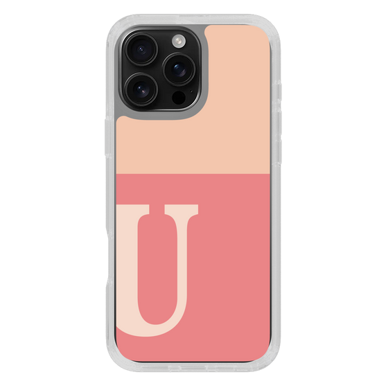 Slim Protection Case［ オリジナル - initial two tone - U pink ］