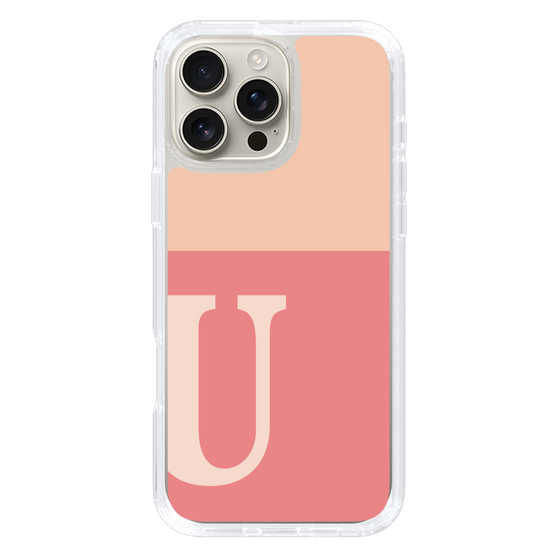 Slim Protection Case［ オリジナル - initial two tone - U pink ］