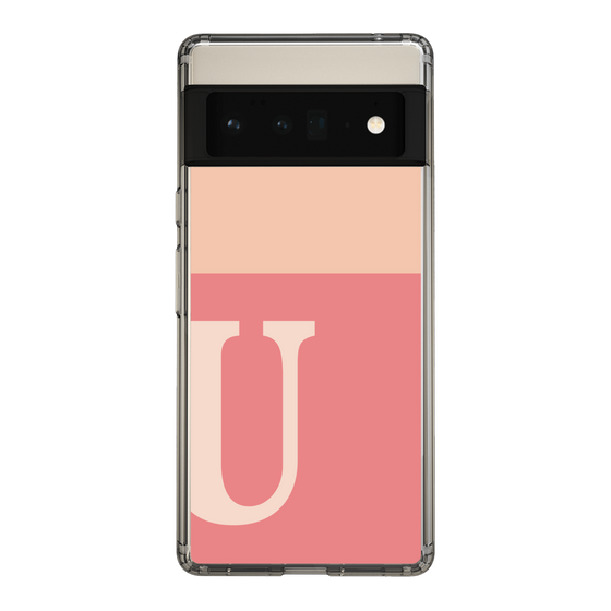 Slim Protection Case［ Original - initial two tone - U pink ］
