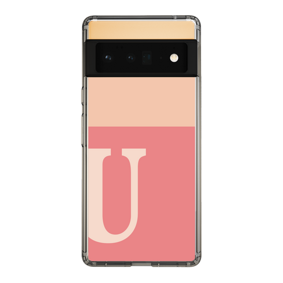 Slim Protection Case［ Original - initial two tone - U pink ］