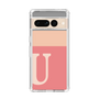 Slim Protection Case［ Original - initial two tone - U pink ］
