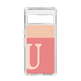 Slim Protection Case［ Original - initial two tone - U pink ］