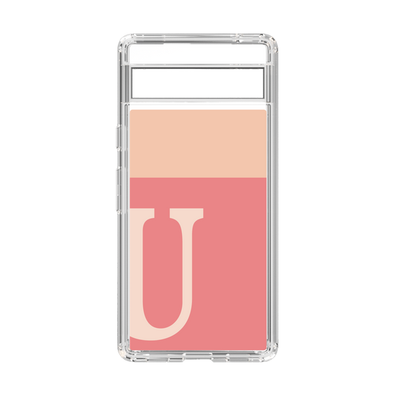 Slim Protection Case［ Original - initial two tone - U pink ］