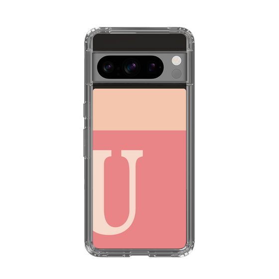 Slim Protection Case［ Original - initial two tone - U pink ］