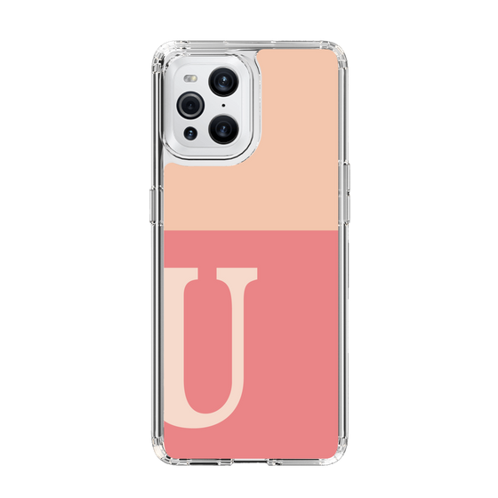 Slim Protection Case［ Original - initial two tone - U pink ］